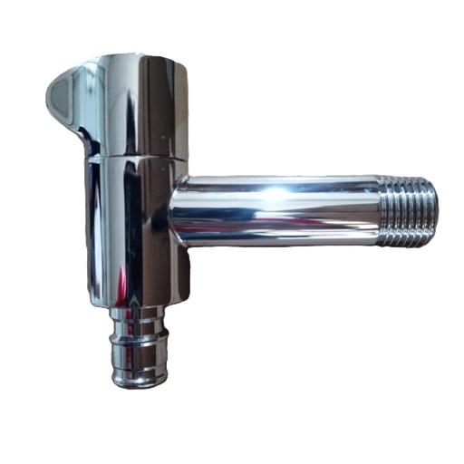 [BR-390] 45001401CH#, Single cold tap, Chrome,Brass main body, zinc handle SS 304 flange cup