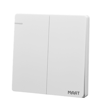 [SW2-QW-001] 2 Gang 2 Way Switch White METQ52Q/1Y MMAAT