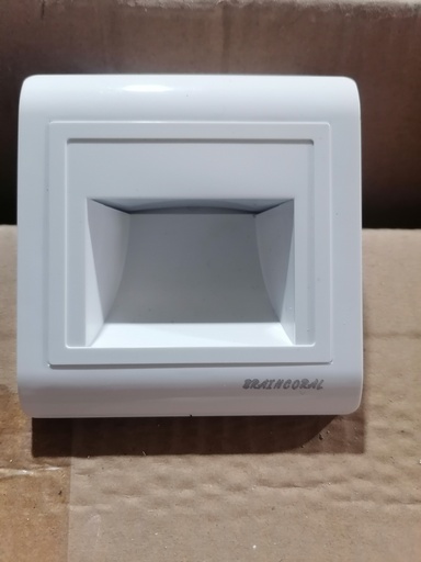 [BR-980] Foot Light - With Sensor, AC220V/50HZ,  Power 0.8W, White  MRT203-M50G 86X89mm  17RMB  sensor Tempered  glass