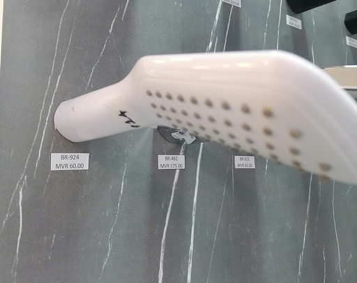 [BR-924] Hand shower, ZD3210W, white without chrome edge