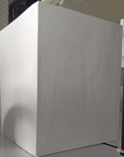 [BR-277] Flower Pot Cement 24x20cm white color, suitable for  60-180cm tall plants