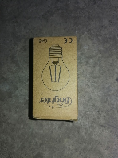 [B-9] FILAMENT BULB MODEL NO: G45 4W E27