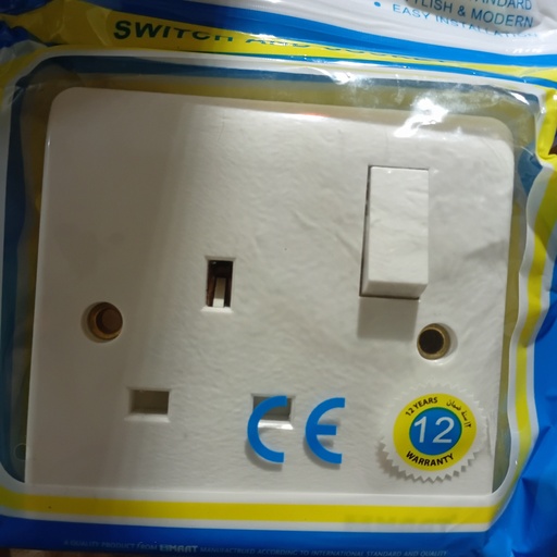 [BR-128] MAAT Z405 13A 1 GANG SWITCH SOCKET SP