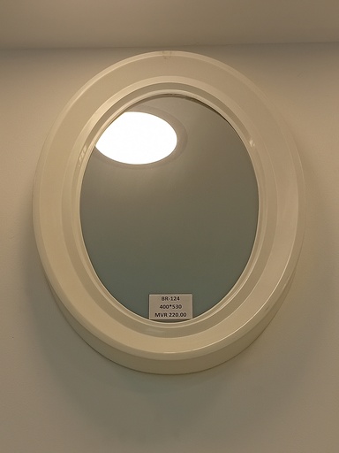 [BR-124] MIRROR OVAL PCV (BRAND: PAK)