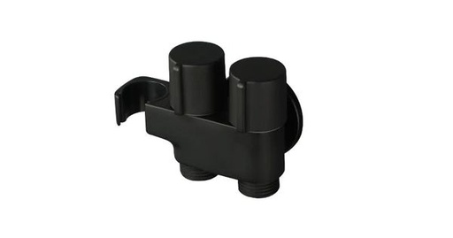 [BR-858] Shower Bracket Material :Brass - 80771B Black