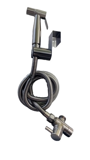 [BR-851] Spray shower set brass shower valve - SUS304 shower holder SUS304 SHOWER sprayer 1.2M SUS304 shower hose - 81231GM - Gun Metal