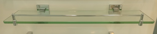 [BR-1154] Single layer glass shelf Material brass+glass size :500MM