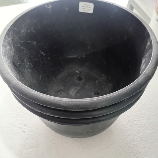 [BR-1163] Plastic Vases - Black (M)