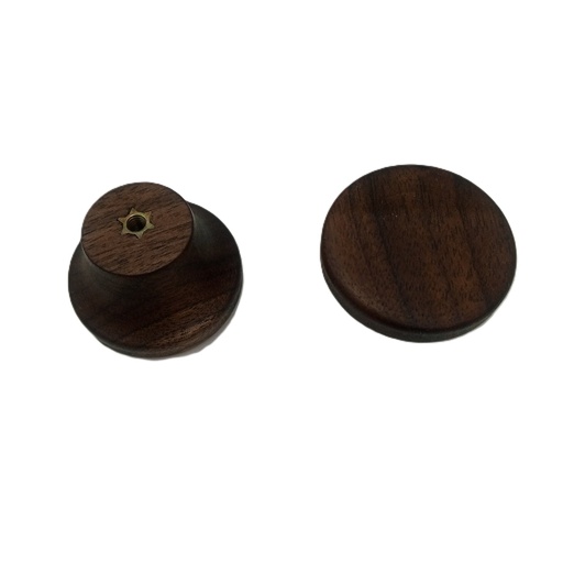 [BR-1306] Cabinet Knob A-87# Dark Wooden Brown 5096