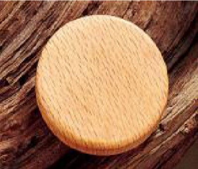 [BR-1307] Cabinet Knob A-87# Wooden light Brown 5096