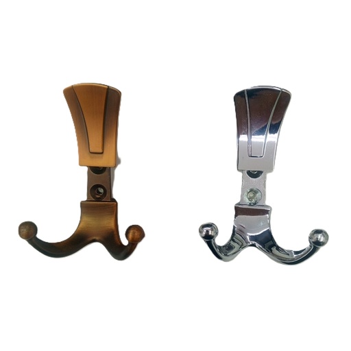 [BR-1325] Wall Hook Double A-133# zinc alloy, 7409