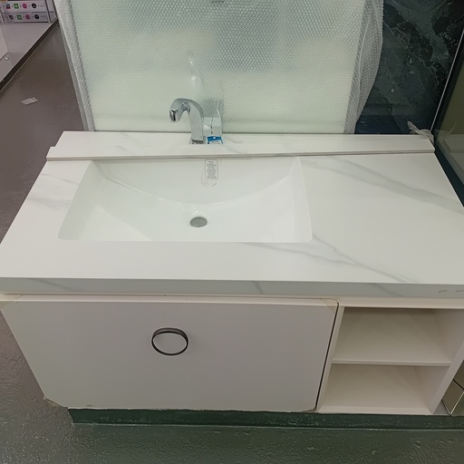 [BR-1327] Bathroom Vanity Set - Full White
