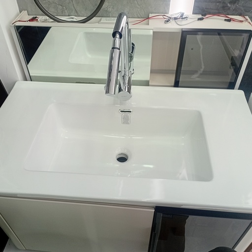 [BR-1329] Bathroom Vanity Set - Cream White