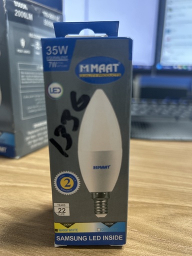 [BR-1336] Bulb 7W - MAAT 6000K  Samsung LED Inside