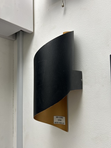 [BR-1390] Outdoor light 1093#, 10W, 6000K, AC85-265V, Aluminium+Glass, 275*100*100mm, Blackgold