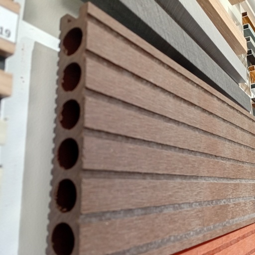 [BR-1520] WPC Classic Decking, WTRN34025A, 140*25*3000, Light Coffee