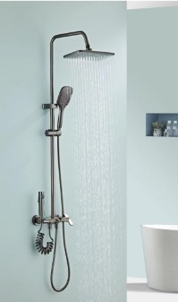[BR-1723] Shower Set 3005 Grey, 4-Functions