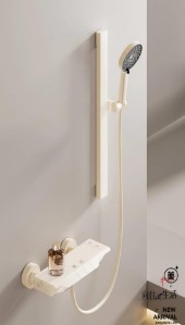 [BR-1727] Shower Set 3019 White, 2-Functions Shower Mixer