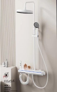 [BR-1731] Shower Set 4046 White, 4-Functions