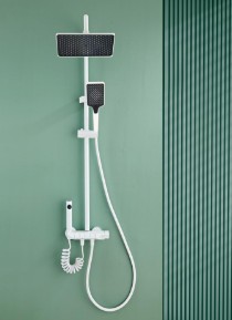 [BR-1733] Shower Set 4109 White, 4-Functions
