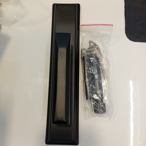 [BR-1864] Door Handle With Lock, TA850-951B#, BLACK