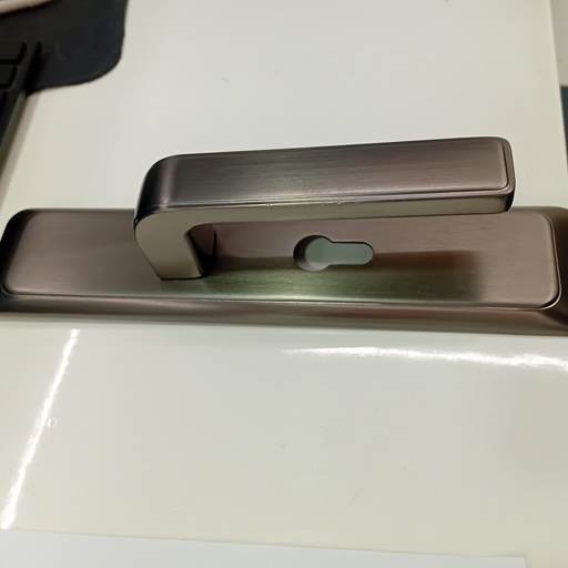 [BR-1865] Door Handle With Lock, TA317-113B#, GREY