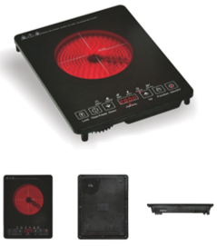 [BR-2118] Hobs Ceramic Cooker Single Burner - PD-ET201, 360*280*60mm Brand: Peillondi