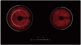 [BR-2123] Hobs Ceramic Cooker 2 Burner - PD-EEH403, 680*380*51mm  Brand: Peillondi