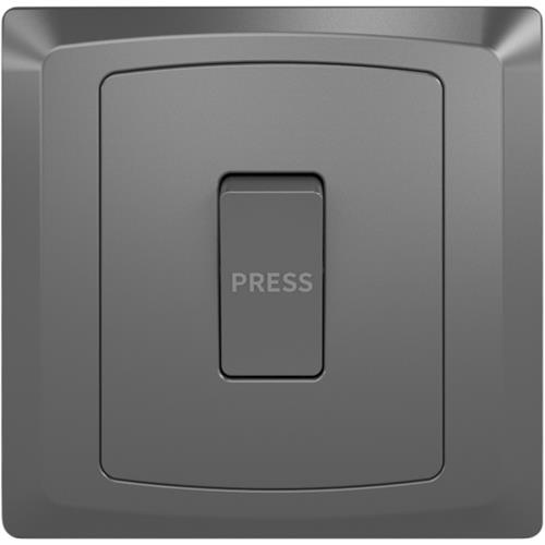 [BR-2132] EliteElegance-Plate Switch FC302SH - 1 Gang 2 Way, Grey