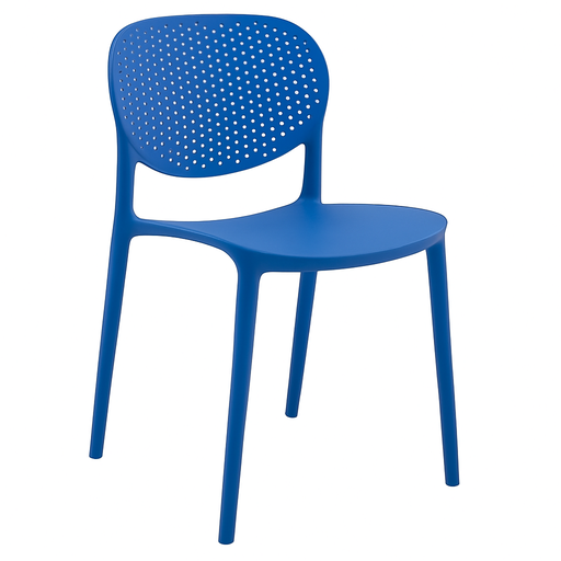 [BR-2235] Plastic Chair (C116) Blue 284C - 40*42*80cm PP