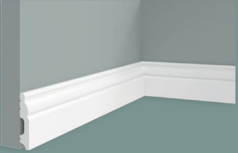 [BR-2387] Skirting Board JC1885-W1 240x1.4x7cm Brand: INTCO
