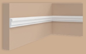 [BR-2405] Wall Moulding JX52-W 290x1.5x3.5cm Brand: INTCO