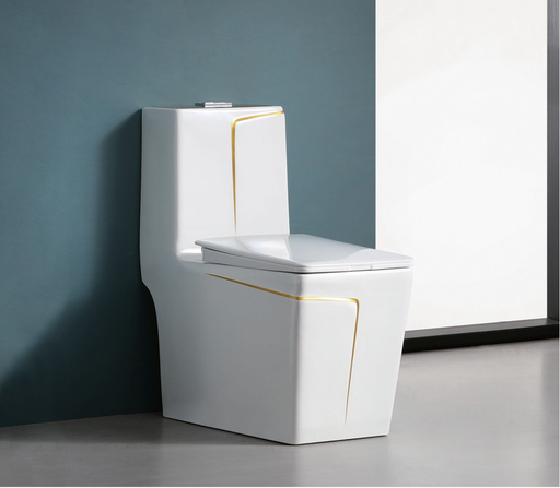 [BR-2575] Toilet Seat With PP Cover T2078WG 680x360x780, S-trap 250mm Brand: Gafeel