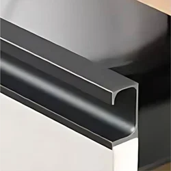 [BR-2668] Aluminum G Handle Profile, Black 4.8x19.2x44/3.6Meter