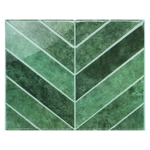 [BR-2697] PVC Wall Panel Concrete Tile 500X7X2600MM - Green Lava Matte