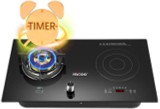 [BR-2785] Hybrid Stove (Gas + Induction) Tempered Glass HLDQ10GT Size: 750*430