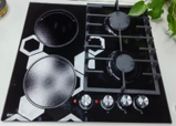 [BR-2787] Hybrid Stove (Gas + Induction) Tempered Glass HG4016 Size: 600*520