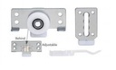 [BR-2974] Sliding Door Fittings WD010 Iron & Plastic, Black/Silver