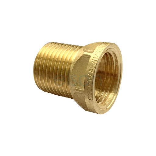 [25667] Hose Nipple, Female, Brass, 2" x 2"