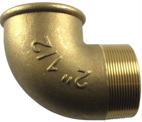[25670] Brass Elbow Male/Female 1/2" x 90° Threaded