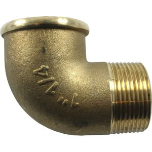 [25671] Brass Elbow Male/Female 1-1/4" x 90° Threaded