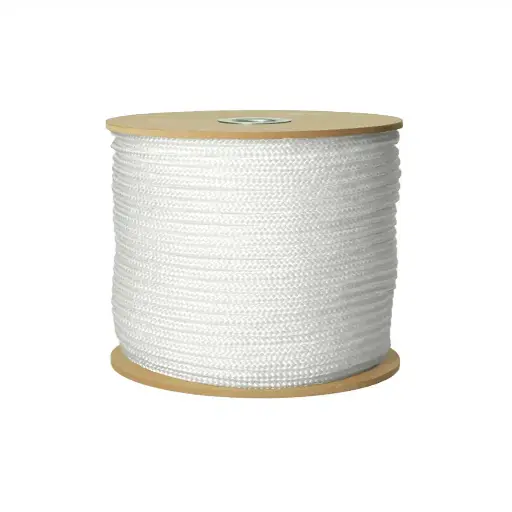 [25701] Rope - Nylon Braided Rope, White 4MM