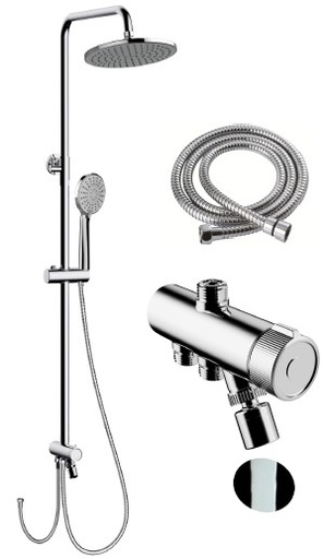 [BR-3069] Jaslen - Shower Set L23601-CP, SUS304 - 3 Functions