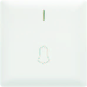 [BR-3084] EliteElegance-Bell Switch 91317EFQ - 1 Gang, White 