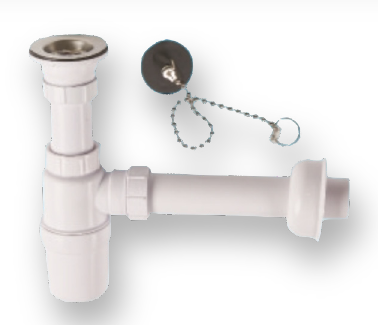 [BR-3120] Bottle Trap PP SF063F, 1-1/2" x 40