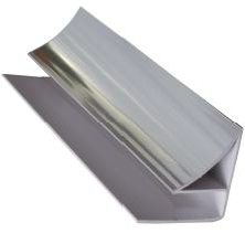 [BR-3137] PVC Ceiling Trims 8mm - Cornice Silver Gloss